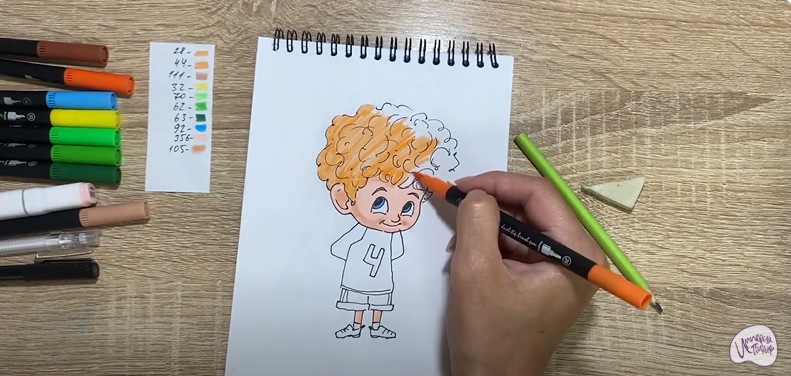 Рисуем Деннис из "Монстры на каникулах"