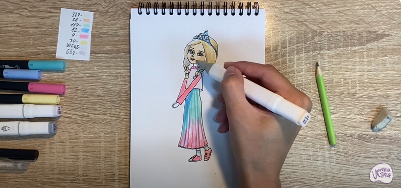 Рисуем Алёнка из "Царевны"