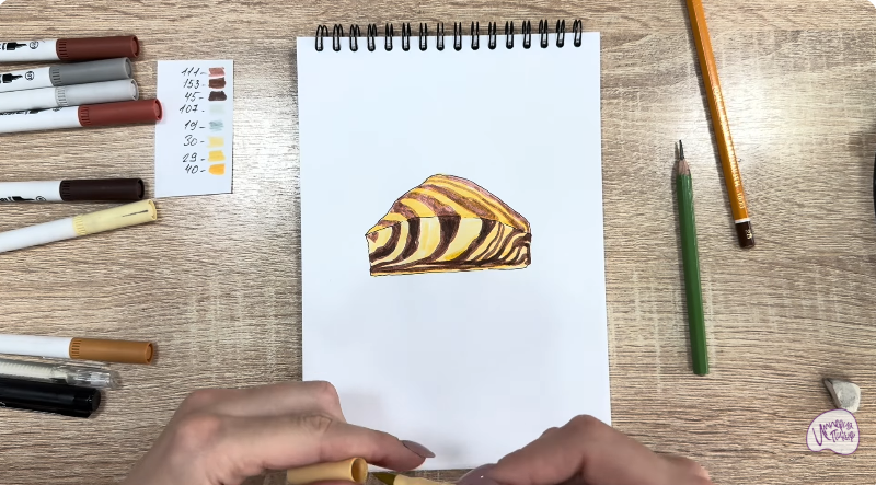 Рисуем Кекс "Зебра"