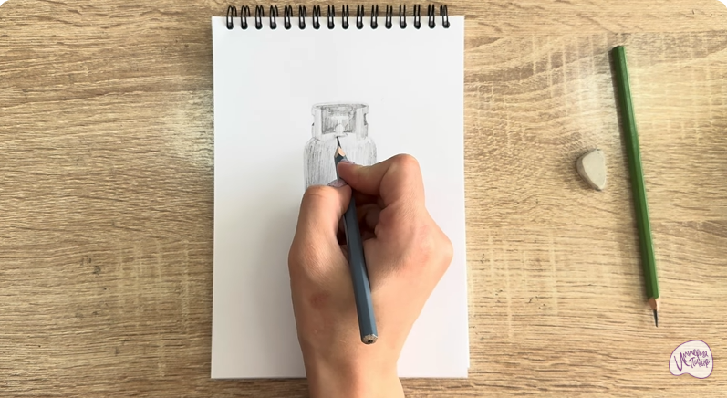 Рисуем Газовый баллон