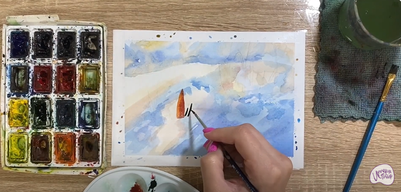 Рисуем Первый день весны