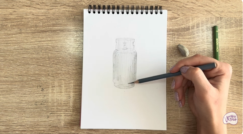 Рисуем Газовый баллон