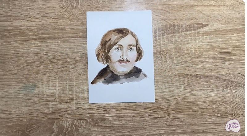 Рисуем Николай Васильевич Гоголь