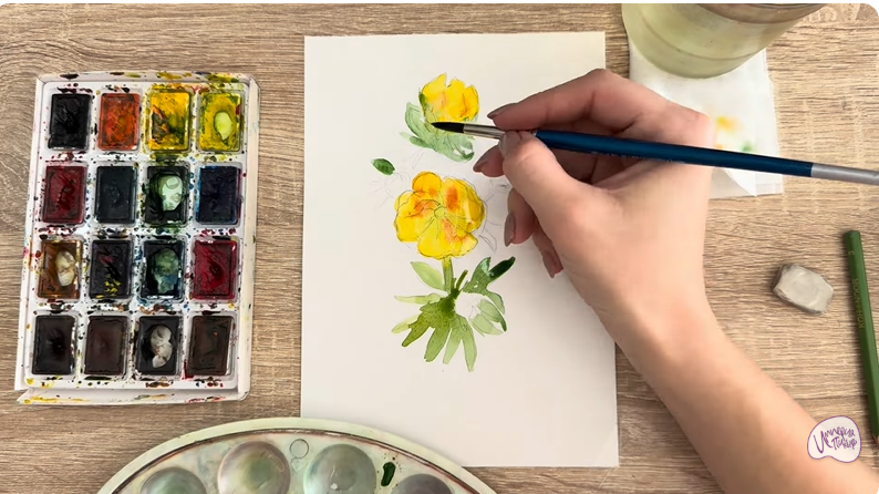 Рисуем Лапчатка