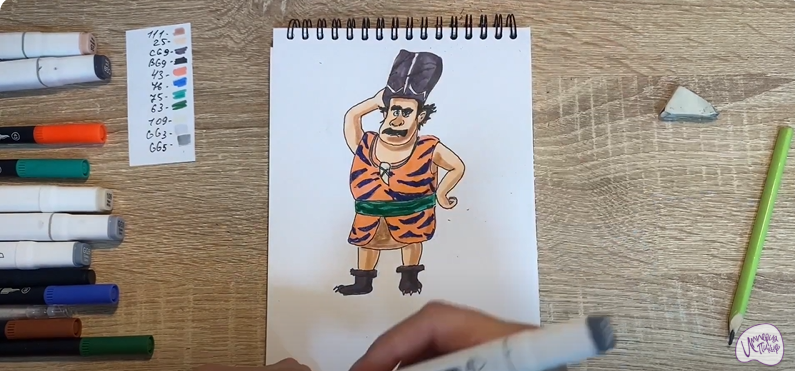 Рисуем Утёс из мультфильма "Маракуда"