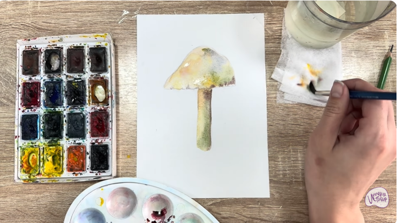 Рисуем Колпак кольчатый