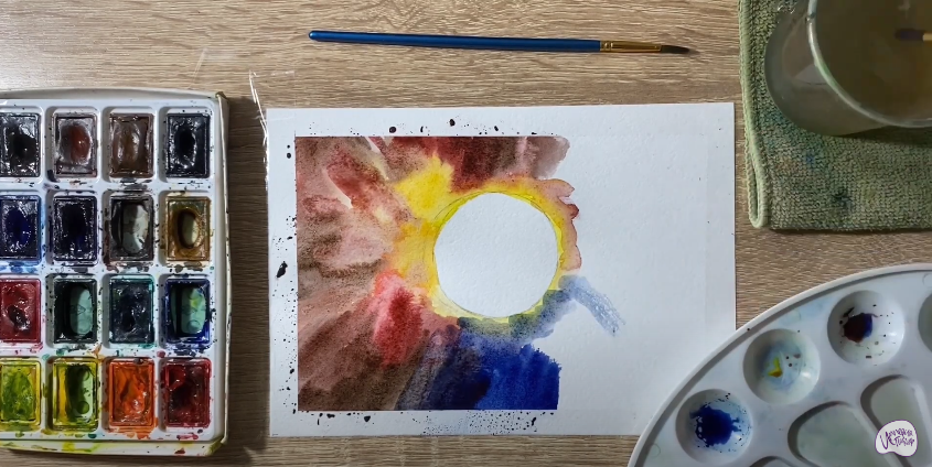 Рисуем Солнечное затмение