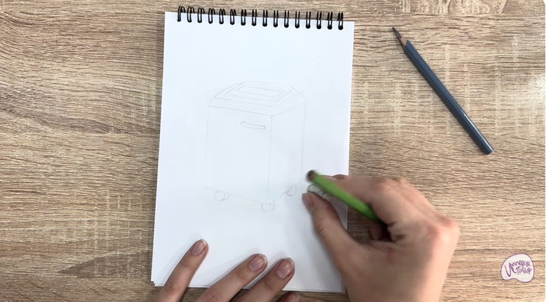 Рисуем Уничтожитель бумаги