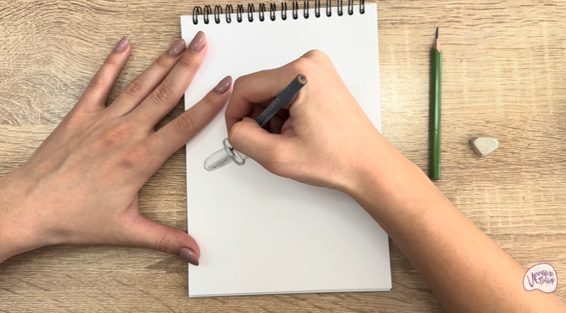 Рисуем Держатель для простыни