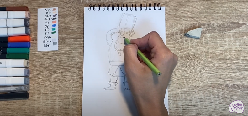 Рисуем Утёс из мультфильма "Маракуда"