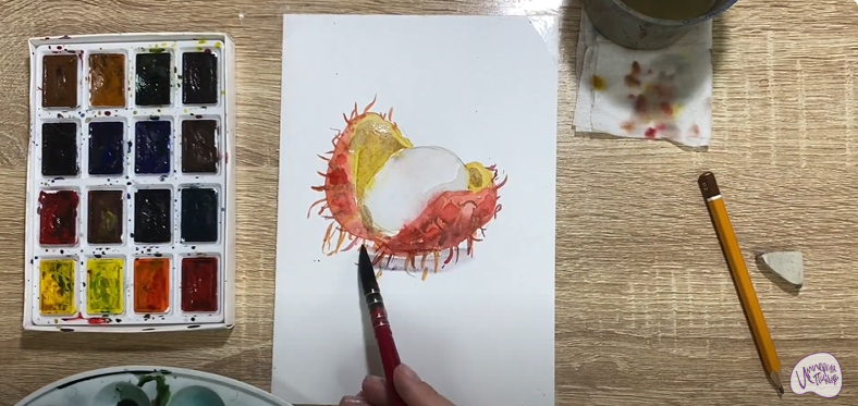 Рисуем Рамбутан