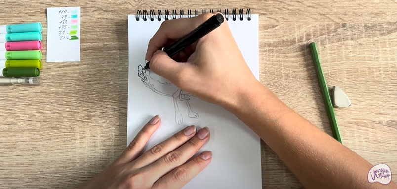 Рисуем Печалька из "Сказочный Патруль"