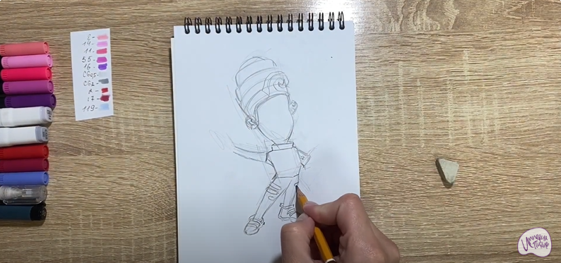 Рисуем Мася из "Фиксиков"