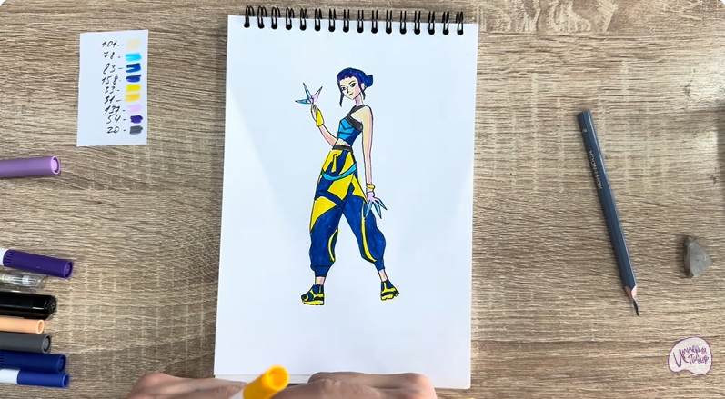 Рисуем Зои из "Кейпоп"