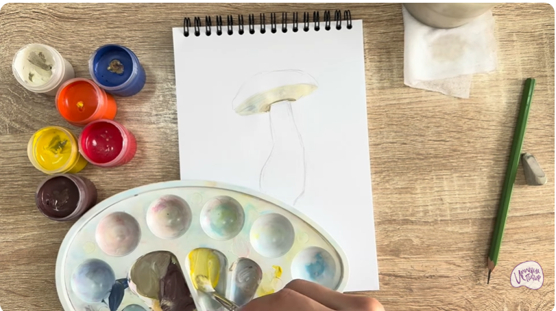 Рисуем Жёлчный гриб