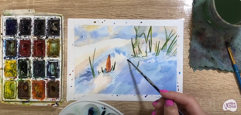 Рисуем Первый день весны