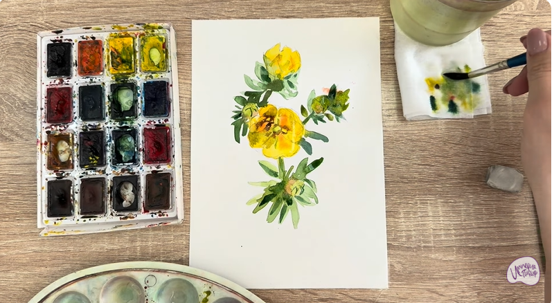 Рисуем Лапчатка