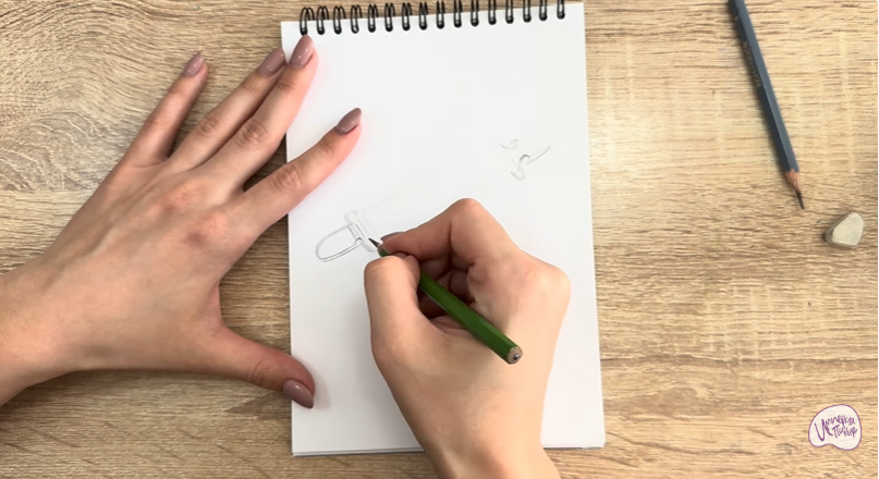 Рисуем Держатель для простыни