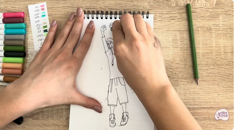 Рисуем Фред из "Город героев"