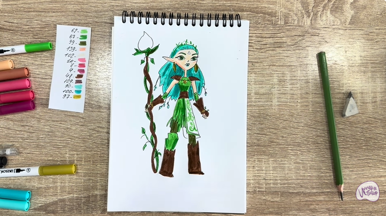 Рисуем Дриада из "Сказочный Патруль"