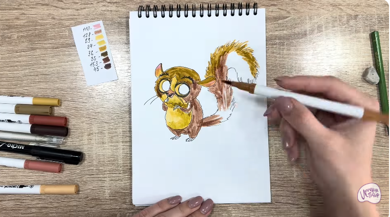 Рисуем Морт из "Мадагаскар"