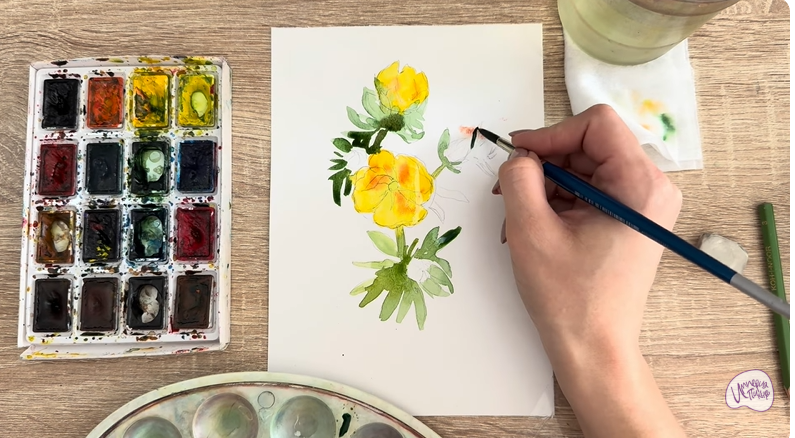 Рисуем Лапчатка