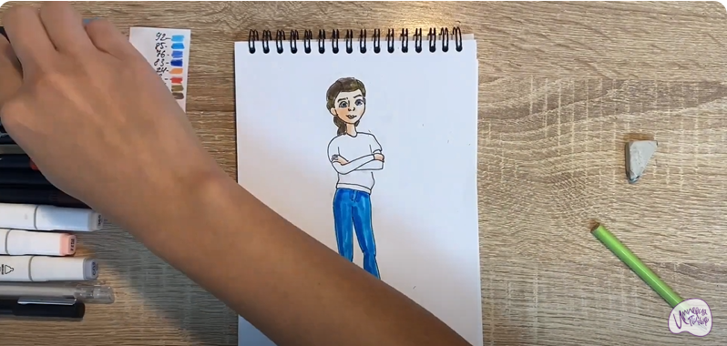 Рисуем Кристина из мультфильма "Финник"