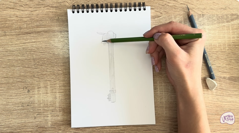 Рисуем Колонка водоразборная