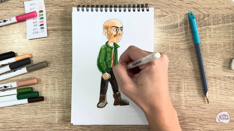 Рисуем Вик из "Побег из будущего"