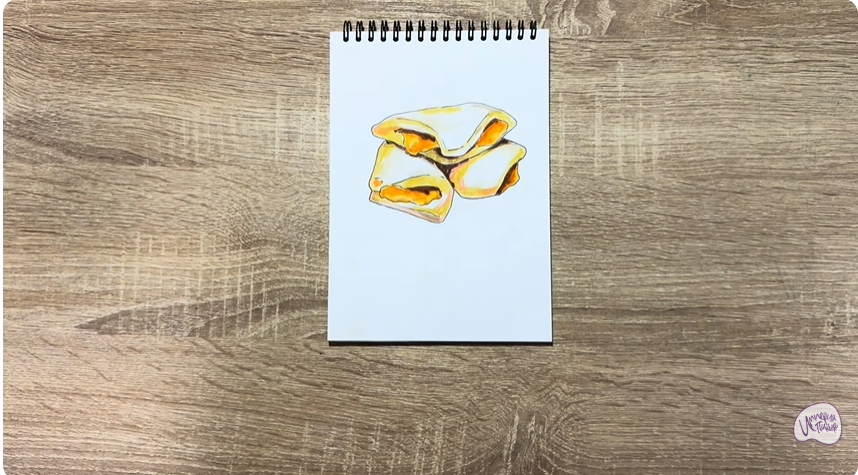 Рисуем Печенье "Конвертик"