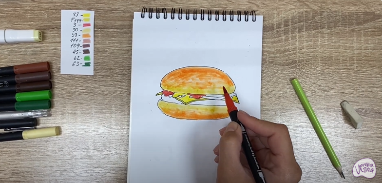 Рисуем Чизбургер