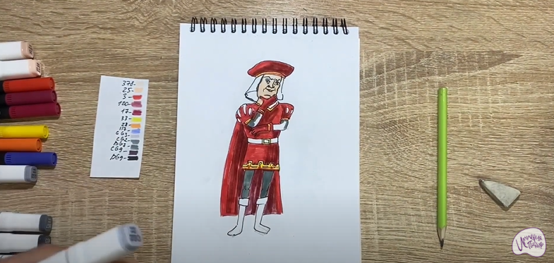 Рисуем Лорд Фаркуад из "Шрека"