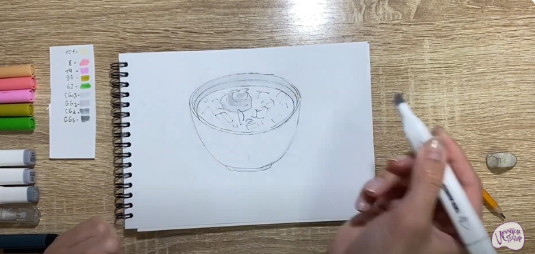 Рисуем Окрошка
