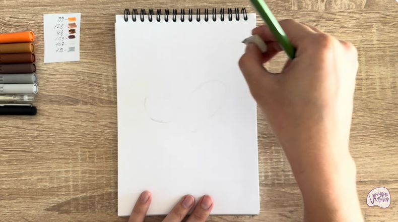 Рисуем Пирожное Картошка