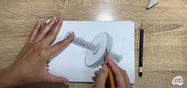 Рисуем Ролик гимнастический