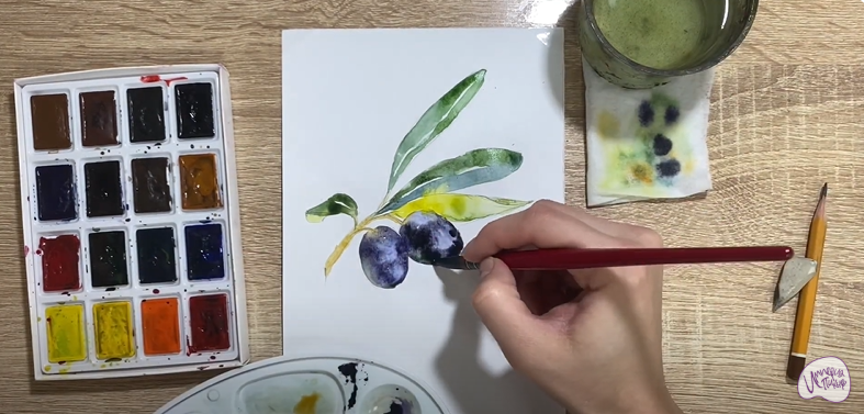 Рисуем Маслины