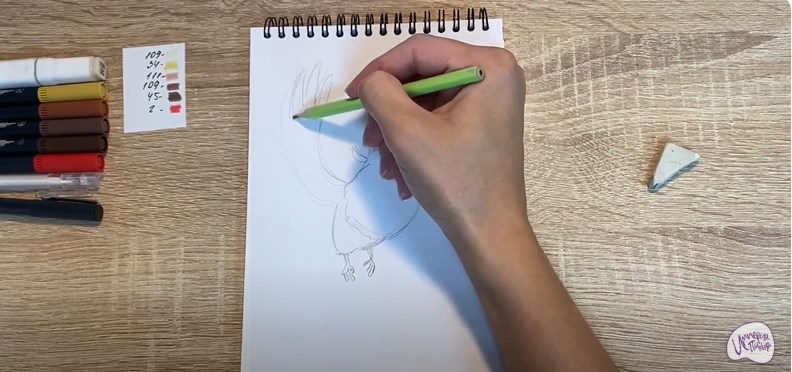 Рисуем Сова из "Царевны"