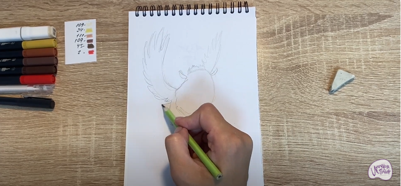 Рисуем Сова из "Царевны"