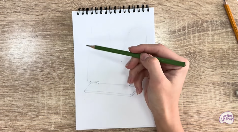 Рисуем Подставка для книг