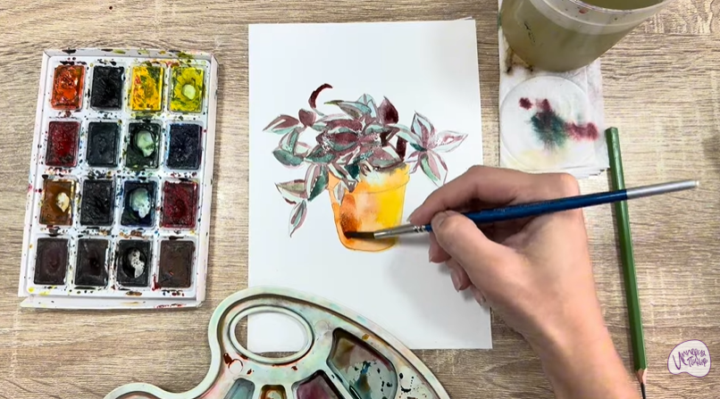 Рисуем Традесканция