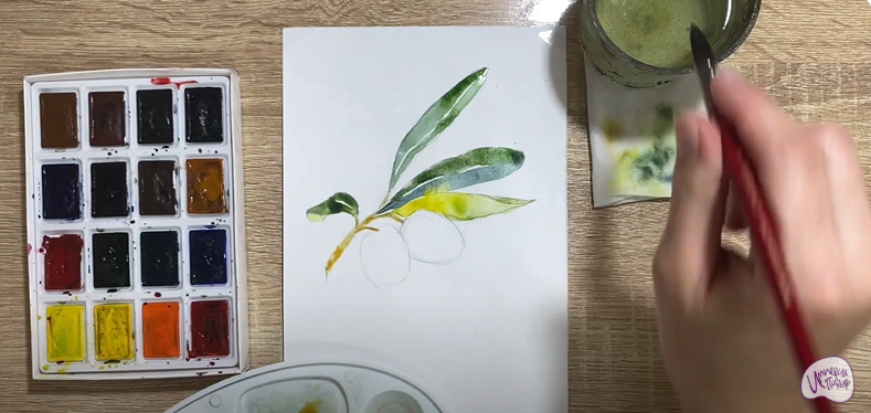 Рисуем Маслины