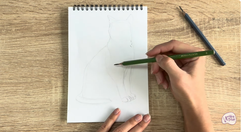 Рисуем Бурманский кот