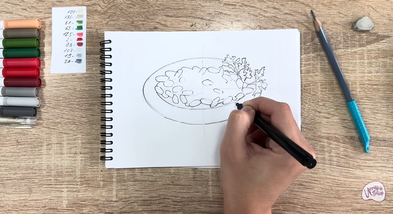 Рисуем Лобио по-грузински