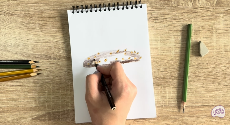 Рисуем Голотурия