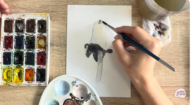 Рисуем Навозник белый