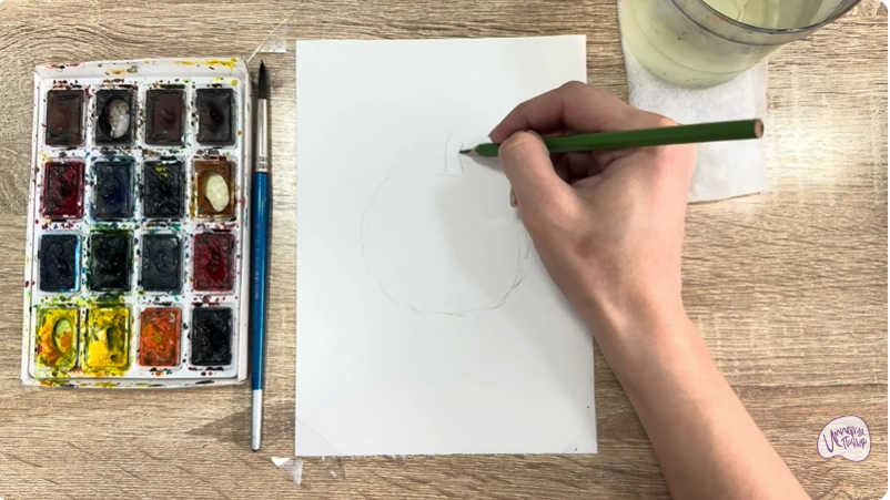 Рисуем Сахарное яблоко