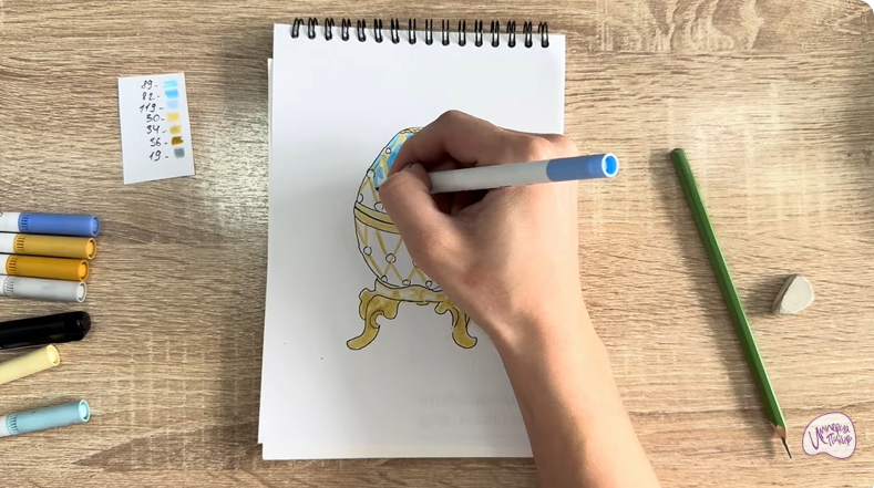 Рисуем Яйцо Фаберже