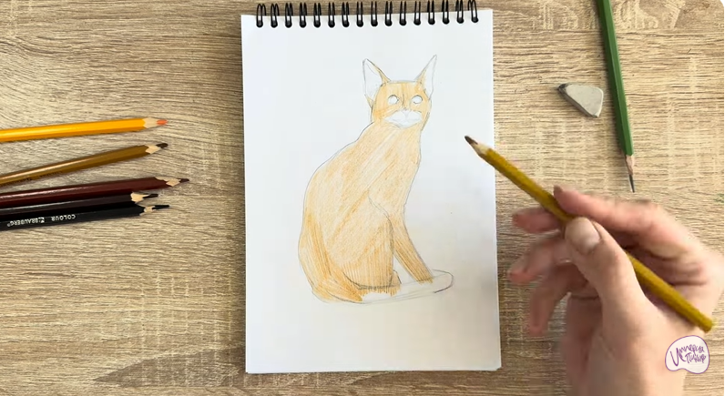 Рисуем Кошка Тойгер