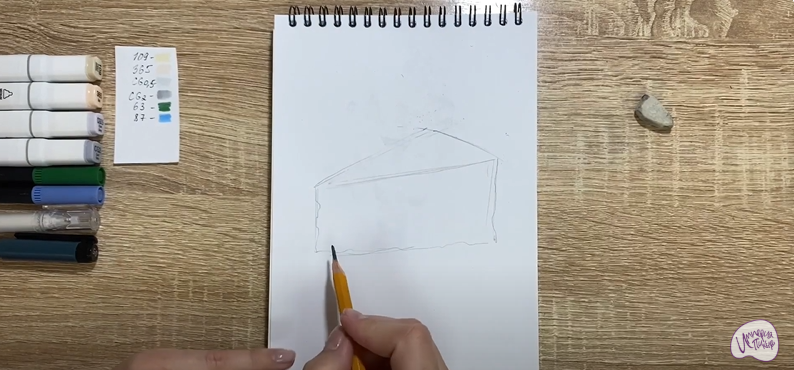 Рисуем Сыр с плесенью