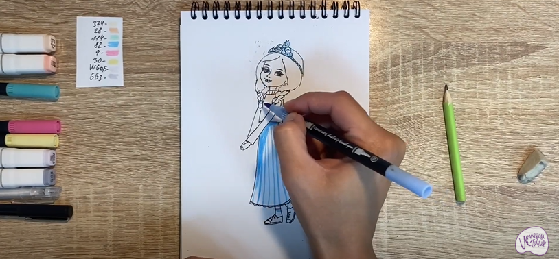 Рисуем Алёнка из "Царевны"
